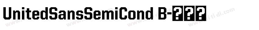 UnitedSansSemiCond B字体转换 UnitedSansSemiCond B字体转换
